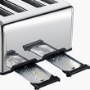 Picture of Geek Chef - Stainless Steel Extra-Wide 4 Slot Toaster with Dual Control Panels of Bagel/Defrost/Cancel Function, 6 Toasting Bread Shade Settings, Removable Crumb Trays Ban on Amazon