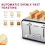 Picture of Geek Chef - Stainless Steel Extra-Wide 4 Slot Toaster with Dual Control Panels of Bagel/Defrost/Cancel Function, 6 Toasting Bread Shade Settings, Removable Crumb Trays Ban on Amazon