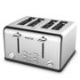 Picture of Geek Chef - Stainless Steel Extra-Wide 4 Slot Toaster with Dual Control Panels of Bagel/Defrost/Cancel Function, 6 Toasting Bread Shade Settings, Removable Crumb Trays Ban on Amazon