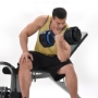 Picture of Adjustable Dumbbell - 55lb Single Dumbbell with Anti-Slip Handle, Fast Adjust Weight by Turning Handle with Tray, Exercise Fitness Dumbbell Suitable for Full Body Workout