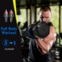 Picture of Adjustable Dumbbell - 55lb Single Dumbbell with Anti-Slip Handle, Fast Adjust Weight by Turning Handle with Tray, Exercise Fitness Dumbbell Suitable for Full Body Workout