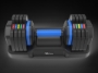 Picture of Adjustable Dumbbell - 55lb Single Dumbbell with Anti-Slip Handle, Fast Adjust Weight by Turning Handle with Tray, Exercise Fitness Dumbbell Suitable for Full Body Workout