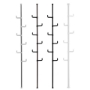 Picture of Adjustable Laundry Pole Clothes Drying Rack Coat Hanger DIY Floor to Ceiling Tension Rod Storage Organizer for Indoor, Balcony - White