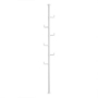 Picture of Adjustable Laundry Pole Clothes Drying Rack Coat Hanger DIY Floor to Ceiling Tension Rod Storage Organizer for Indoor, Balcony - White