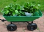 Picture of Folding car Poly Garden dump truck with steel frame, 10 inches. Pneumatic tire, 300 lb capacity body 55L Green