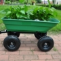 Picture of Folding car Poly Garden dump truck with steel frame, 10 inches. Pneumatic tire, 300 lb capacity body 55L Green