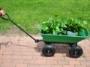 Picture of Folding car Poly Garden dump truck with steel frame, 10 inches. Pneumatic tire, 300 lb capacity body 55L Green