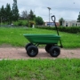 Picture of Folding car Poly Garden dump truck with steel frame, 10 inches. Pneumatic tire, 300 lb capacity body 55L Green